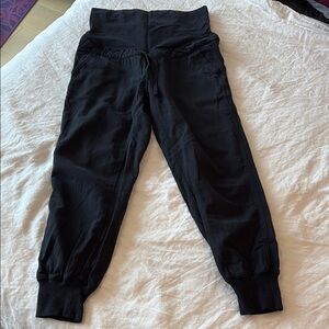 Women's Black Maternity Jogger Pants